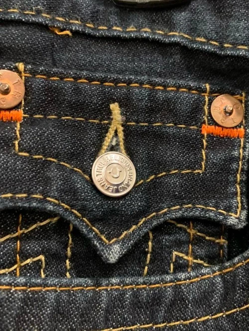 True Religion Section Skinny Seat Men's Dark Wash Jeans Size 29x34 Great Cond